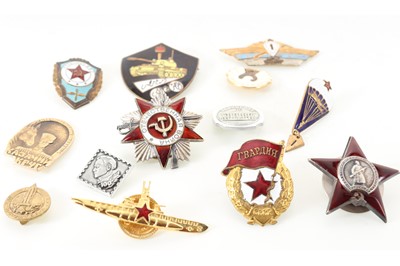 Lot 96 - SIX SOVIET MEDALS