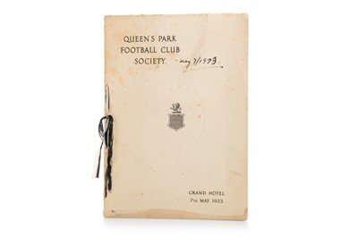 Lot 1706 - QUEEN'S PARK F.C. SOCIETY DINNER MENU