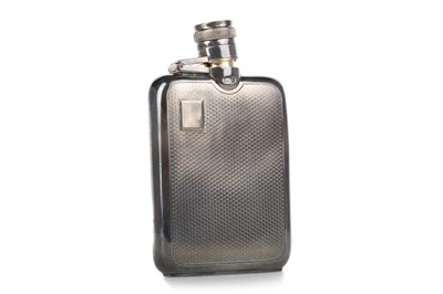 Lot 921 - SILVER HIP FLASK