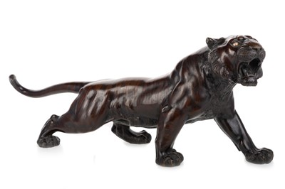 Lot 1356 - JAPANESE BRONZE TIGER