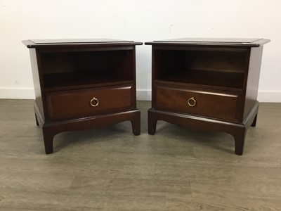 Lot 230 - TWO STAG BEDSIDE TABLES