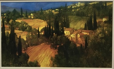 Lot 304 - LARGE PRINT OF TUSCANY