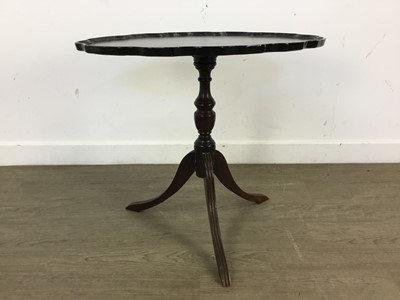 Lot 234 - MAHOGANY TEA TABLE