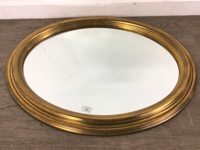 Lot 298 - OVAL WALL MIRROR