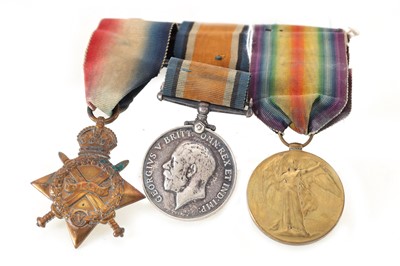 Lot 110 - WWI SERVICE MEDAL TRIO