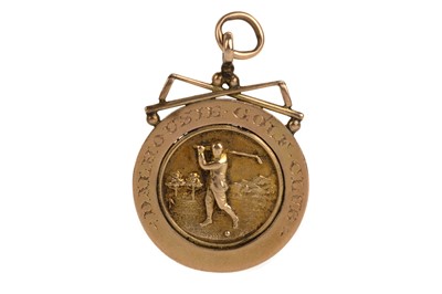 Lot 1711 - DALHOUSIE GOLF CLUB YELLOW METAL MEDAL