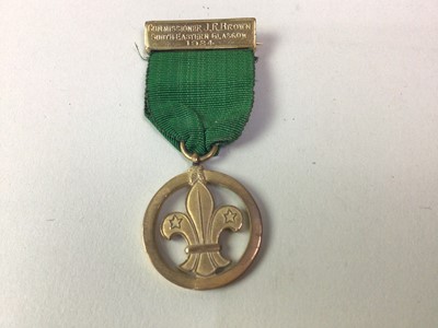 Lot 331 - SCOUTING GILT METAL MEDAL