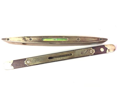 Lot 338 - W. LITTLE, VICTORIAN MASONIC SPIRIT LEVEL