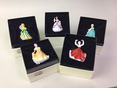 Lot 343 - GROUP OF ROYAL DOULTON MINIATURE FIGURES