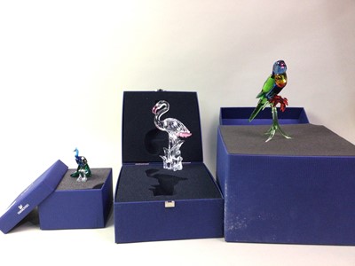 Lot 348 - THREE SWAROVSKI CRYSTAL FIGURES