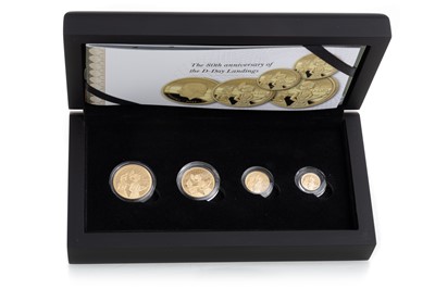 Lot 61 - 80TH ANNIVERSARY OF THE D-DAY LANDINGS FOUR SOVEREIGN SET