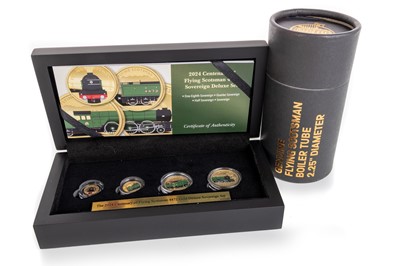 Lot 62 - FLYING SCOTSMAN GOLD SOVEREIGN FOUR COIN PRESENTATION SET