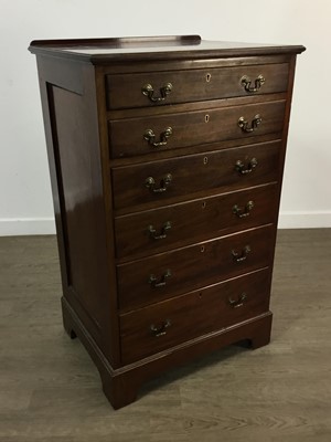 Lot 397 - MAHOGANY CHEST OF DRAWERS