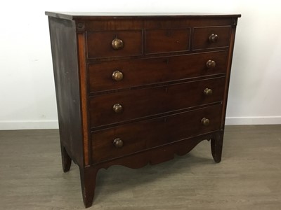 Lot 399 - VICTORIAN MAHOGANY CHEST OF DRAWERS