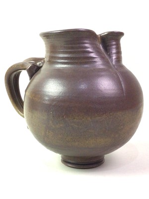 Lot 385 - CONTEMPORARY STUDIO POTTERY WATER JUG