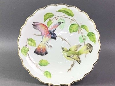 Lot 42 - ROYAL WORCESTER, SET OF FOUR BIRDS OF DOROTHY DOUGHTY DESSERT PLATES