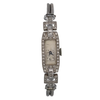 Lot 807 - DIAMOND COCKTAIL WATCH