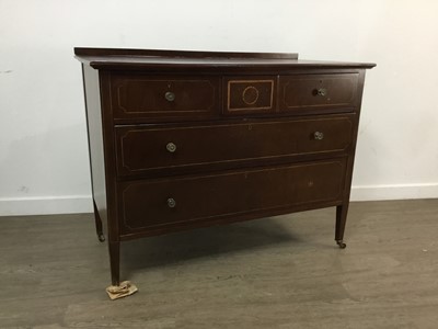 Lot 190 - MAHOGANY CHEST OF DRAWERS