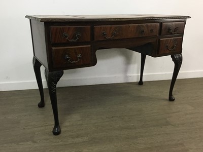 Lot 305 - REPRODUCTION MAHOGANY WRITING DESK