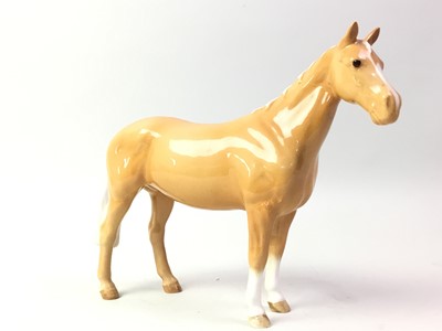 Lot 389 - THREE BESWICK HORSES