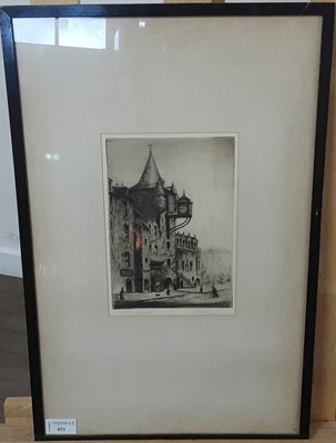 Lot 451 - PRINT OF THE CANONGATE TOLBOOTH