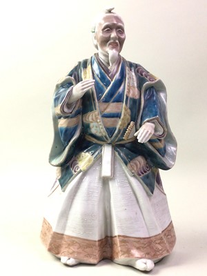 Lot 427 - TWO JAPANESE CERAMIC FIGURES