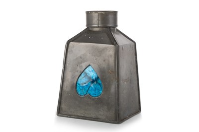 Lot 575 - OSIRIS, ARTS & CRAFTS PEWTER CADDY