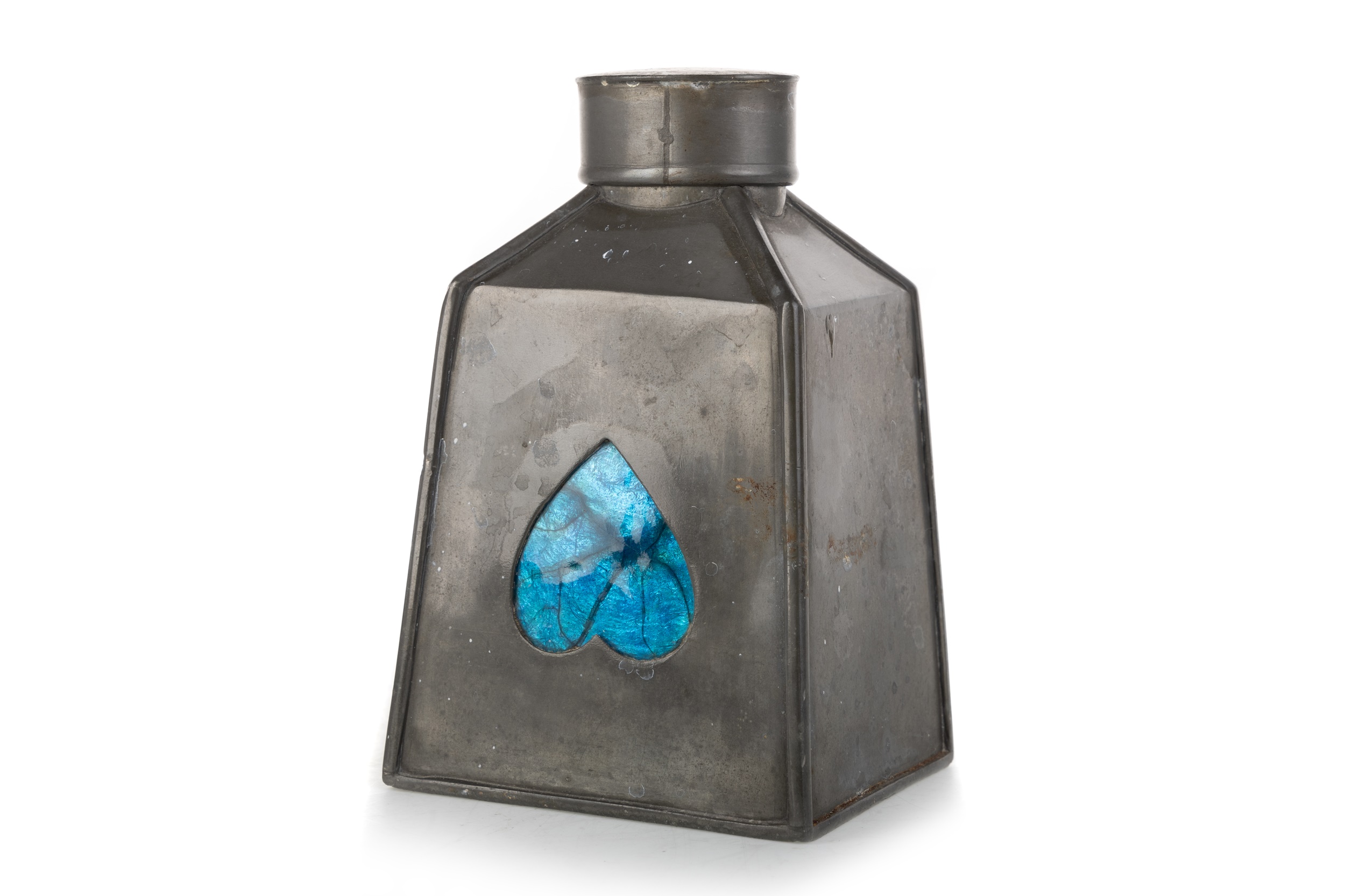 Lot 575 OSIRIS, ARTS & CRAFTS PEWTER CADDY,