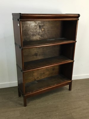 Lot 583 - GEORGE V MAHOGANY STAINED SECTIONAL BOOKCASE