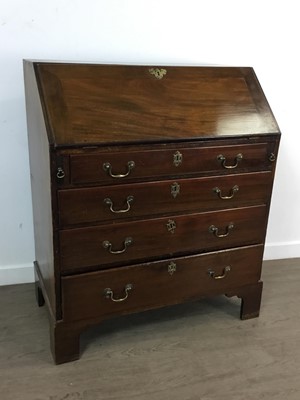 Lot 538 - VICTORIAN MAHOGANY WRITING BUREAU