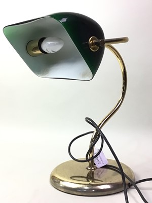 Lot 563 - BRASS FINISHED DESK LAMP