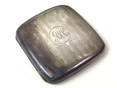 Lot 607 - TWO SILVER CIGARETTE CASES