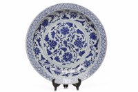 Lot 304 - LARGE MID 20TH CENTURY CHINESE BLUE AND WHITE...