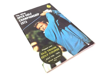 Lot 720 - OPEN GOLD CHAMPIONSHIP 1973 PROGRAMME