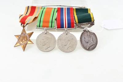 Lot 184 - WWII SERVICE AND CAMPAIGN MEDAL GROUP