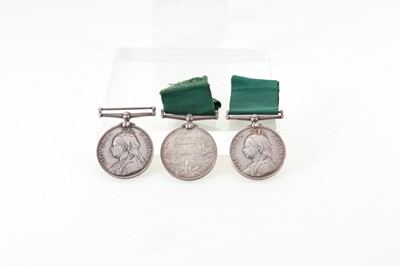 Lot 189 - THREE VICTORIAN LONG SERVICE IN THE VOLUNTEER FORCE MEDALS