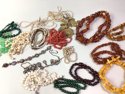 Lot 732 - COLLECTION OF BEADED NECKLACES