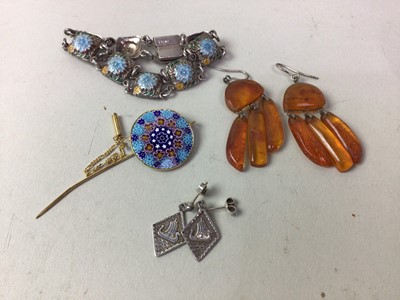 Lot 735 - COLLECTION OF SILVER AND OTHER JEWELLERY