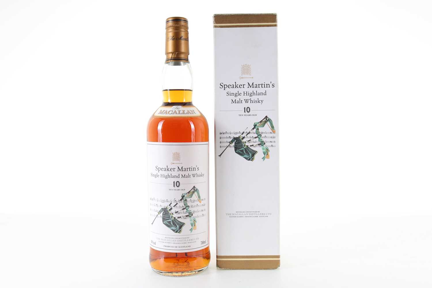 Lot 42 - MACALLAN 10 YEAR OLD SPEAKER MARTIN