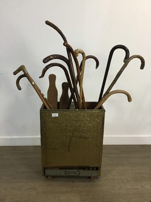 Lot 736 - BRASS STICK STAND