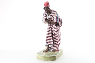 Lot 580 - ARTHUR STRASSER (AUSTRIAN, 1854 - 1927), ORIENTALIST CERAMIC SCULPTURE