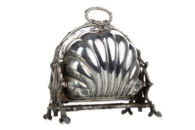 Lot 941 - VICTORIAN SILVER PLATED BISCUIT BOX