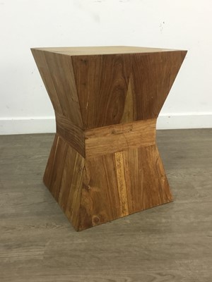 Lot 779 - VINTAGE TEAK PEDESTAL