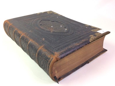 Lot 63 - VICTORIAN FAMILY BIBLE