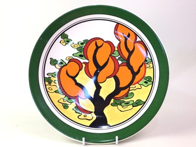 Lot 77 - CLARICE CLIFF BIZARRE "ORANGE EDIN" REPRODUCTION PLATE