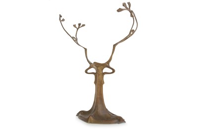 Lot 585 - IN THE MANNER OF WMF, ART NOUVEAU BRASS CENTREPIECE BASE