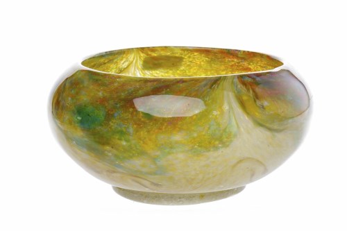 Lot 422 - MONART GLASS BOWL decorated predominantly in...