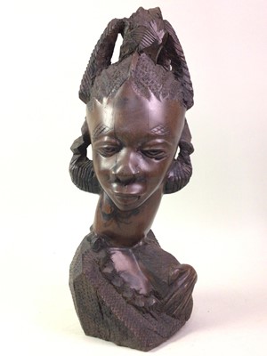 Lot 219 - AFRICAN HARDWOOD BUST