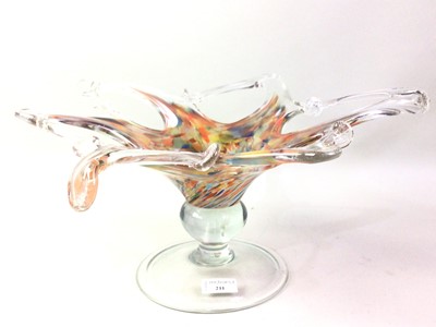 Lot 211 - MURANO GLASS STARFISH BOWL