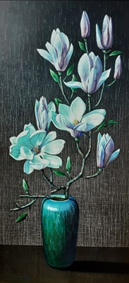 Lot 215 - PINK MAGNOLIAS, PRINT AFTER TRETCHIKOFF